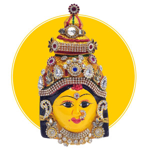 Traditional Goddess Lakshmi Face Mask
