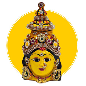 Traditional Goddess Lakshmi Face Mask