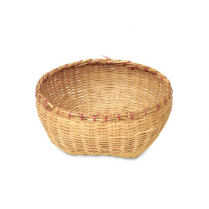 Handwoven Round Bamboo Storage Basket