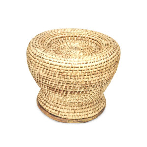 Handwoven Bamboo Stool – Traditional Design