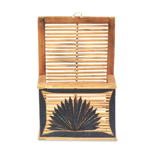 Handcrafted Bamboo Wall Magazine Holder
