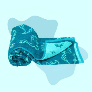 Mee Mee Soft Absorbent Bamboo Cotton Baby Towel | Reversible Baby Towel with Quick Absorb (Green)