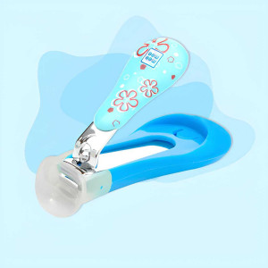 Mee Mee Gentle Baby Nail Clipper with Skin Guard Protector | Baby Nail Cutter for Soft Baby Nails
