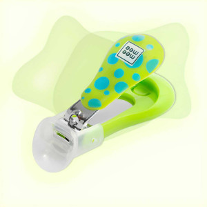 Mee Mee Gentle Baby Nail Clipper with Skin Guard Protector | Baby Nail Cutter for Soft Baby Nails