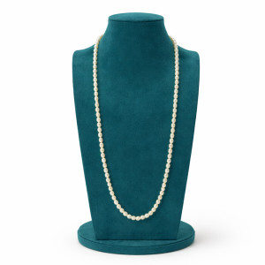 Classic Long Pearl Beaded Necklace