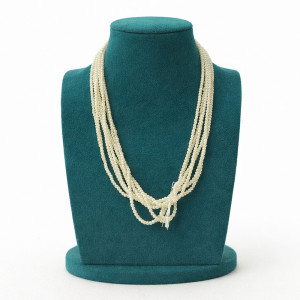 Multi Layer Beaded Tassel Necklace