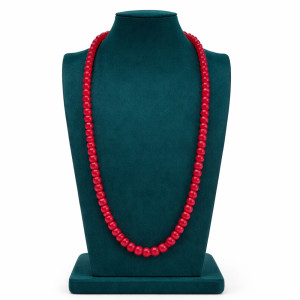 Classic Red Beaded Necklace Chain