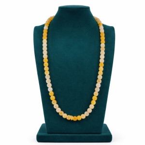 Dual Tone Yellow Beads Necklace