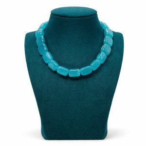 Sky Blue Chunky Beads Necklace