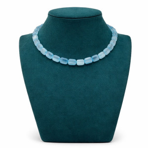 Elegant Sky Blue Beads Necklace