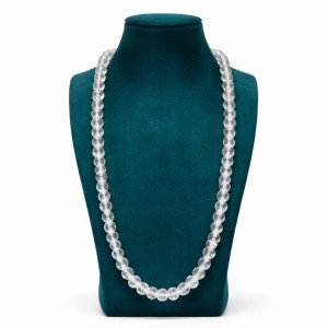 Transparent Crystal Beads Long Necklace