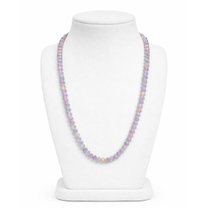Elegant Pastel Crystal Beaded Necklace