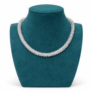 Elegant Crystal Beaded Short Necklace