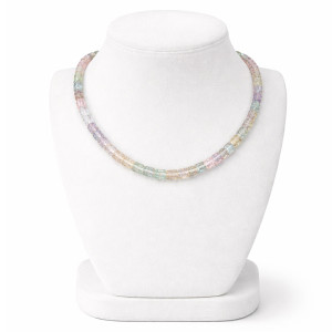 Pastel Crystal Beaded Short Necklace