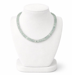 Light Green Crystal Block Necklace