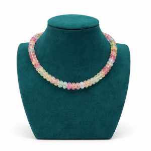 Pastel Multicolor Crystal Beaded Necklace