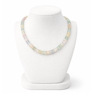Pastel Multicolor Crystal Beaded Necklace