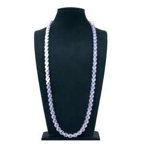 Light Lavender Crystal Beads Necklace