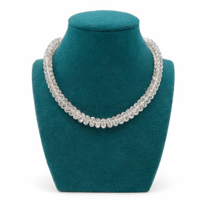 Transparent Crystal Beaded Elegant Necklace