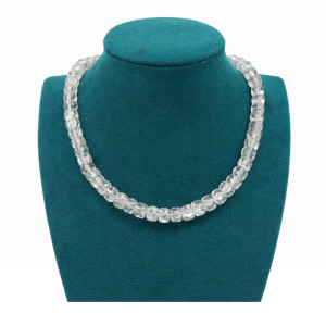 Clear Double Strand Crystal Necklace
