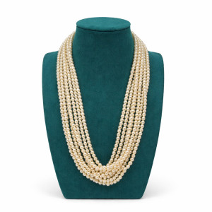 Multi Layer Pearl Beaded Necklace
