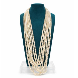 Elegant Multi Layer Pearl Necklace