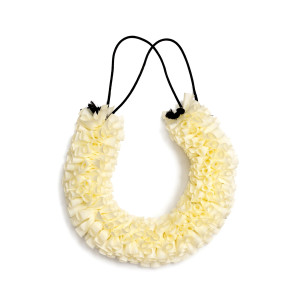 Traditional White Bharatanatyam Flower Garland