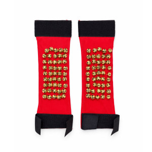 Bharatanatyam Red Ghungroo Leg Pads