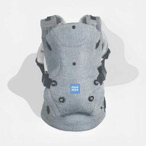 Mee Mee Premium Baby Carrier – Ergonomic, Adjustable & Breathable (Grey)