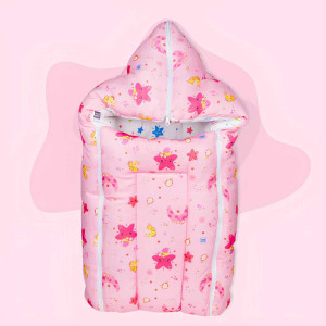 Mee Mee Baby Carry Nest – Soft & Cozy with Hood (Pink Sea Print)