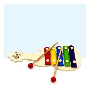 Wooden Rainbow Xylophone Toy – Musical Learning Instrument for Kids
