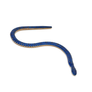 Channapatna Wooden Wiggly Snake Toy – Blue