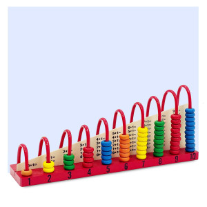 Channapatna Wooden Bead Abacus – Colorful Counting & Math Toy