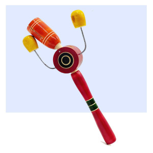 Channapatna Wooden Clapper Toy – Handcrafted Musical Noise Maker
