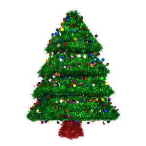 Tinsel Confetti Christmas Tree