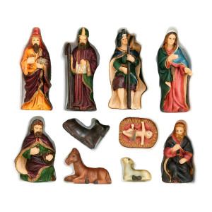 Hand-Painted Traditional Nativity Set