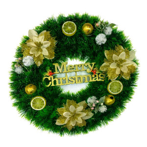Golden Lime Whimsical Wreath