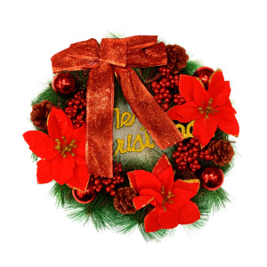 Traditional Red Festive Wreath