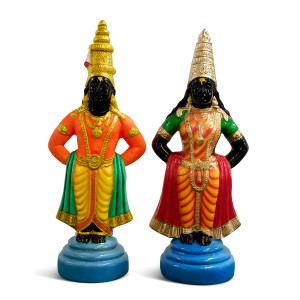 Panduranga Vithoba & Rukmini Devi Divine Idols (Set of 2)