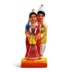 Hand-painted Traditional Wedding Couple Idol