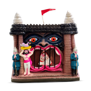 Hand Crafted Lord Krishna Birth Concept Figurine – Kamsa’s Prison Scene