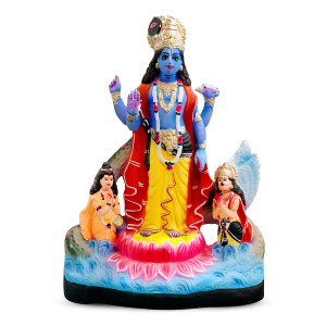 Hand Crafted Lord Vishnu Idol