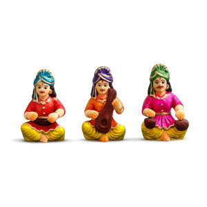 Clay Musician Dolls Set (3 pcs)