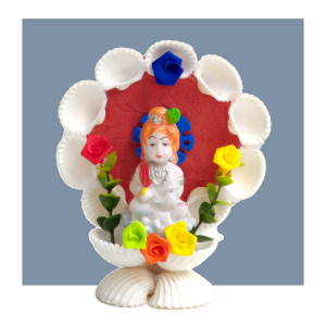 Sea Shell Decorative Lord Krishna Idol