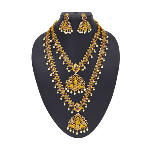 Elegant Temple Jewellery Set