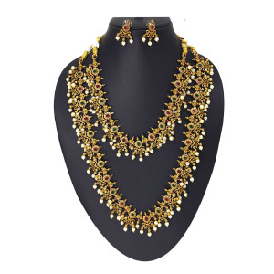 Elegant Temple Jewellery Set