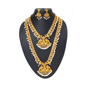 Elegant Temple Jewellery Set