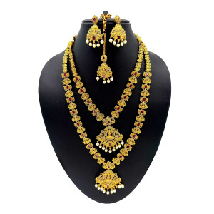 Vibrant Temple Jewellery Set