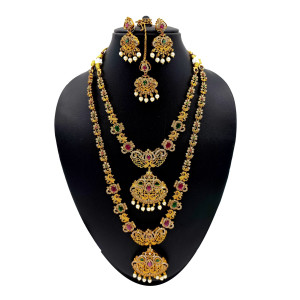 Vibrant Temple Jewellery Set
