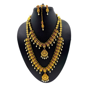 Elegant Temple Jewellery Set